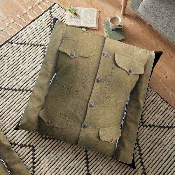 soldier's button Floor Pillow