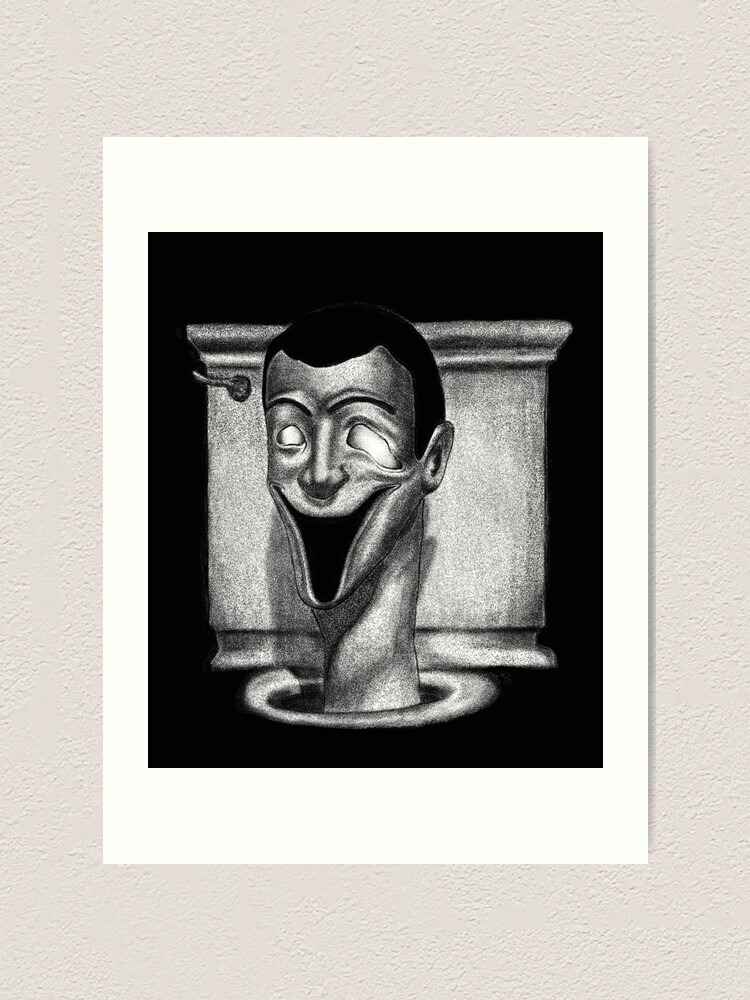 Skibidi toilet Funny Face  Art Print for Sale by kiepcho5