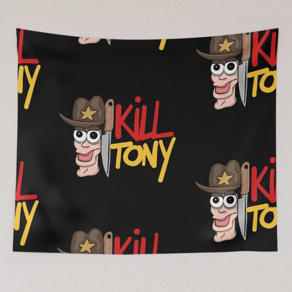 Item preview, Kill Tony Fan Logo With Tony Hinchcliffe Head & Cowboy Hat With Handwritten Show Name (Black) designed and sold by Kill Tony Fan Designs.