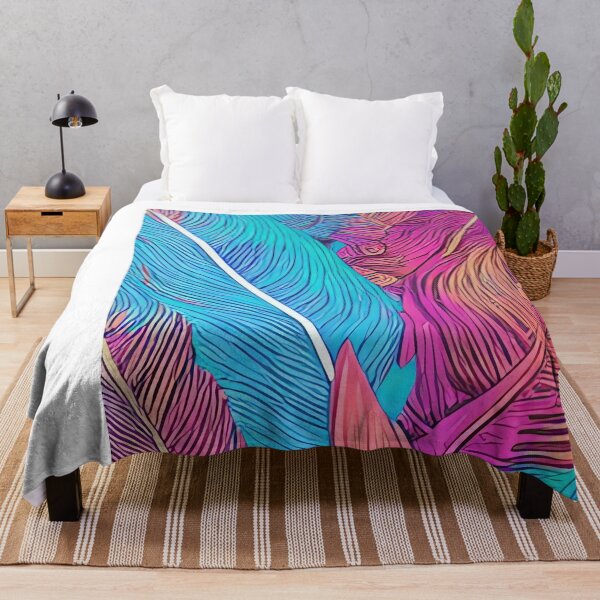Item preview, Bird Feathers, cosmic neon colorful feathers designed and sold by casaai.