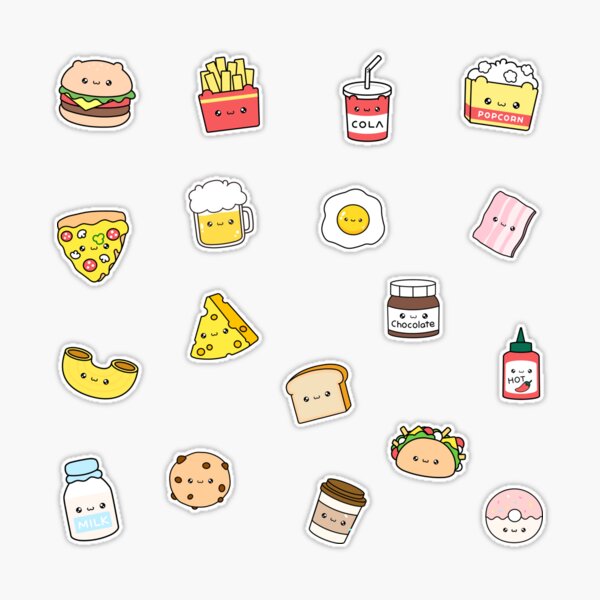 Cute Food by Redbubble.com sticker #13549225