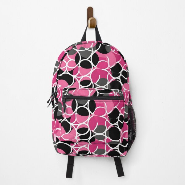 Item preview, Pink and Black Lines Swirls Abstract Pattern  designed and sold by palaco210.