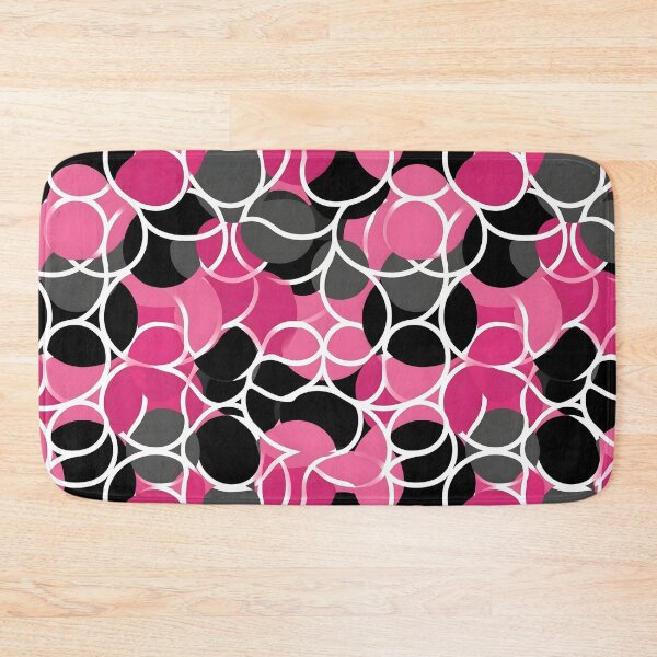 Item preview, Pink and Black Lines Swirls Abstract Pattern  designed and sold by palaco210.