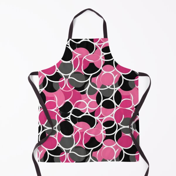 Item preview, Pink and Black Lines Swirls Abstract Pattern  designed and sold by palaco210.