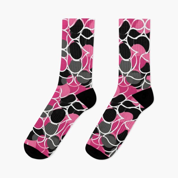 Item preview, Pink and Black Lines Swirls Abstract Pattern  designed and sold by palaco210.