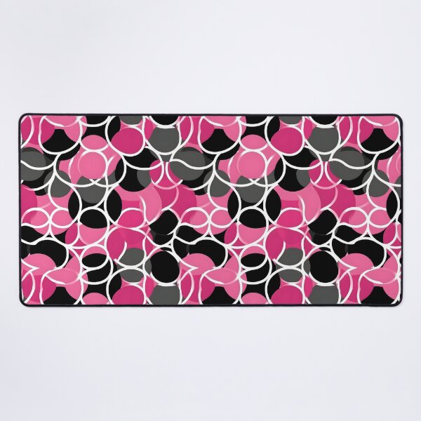 Item preview, Pink and Black Lines Swirls Abstract Pattern  designed and sold by palaco210.
