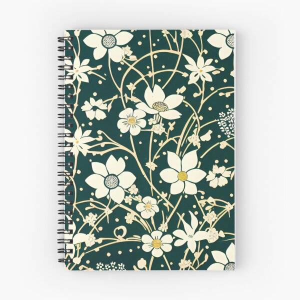 Item preview, White flowers on green designed and sold by jayfoldsfive.