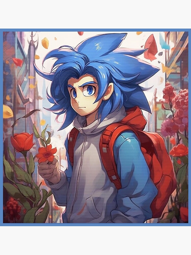 fan art of sonic the hedgehog, slice of life anime, by | Stable Diffusion