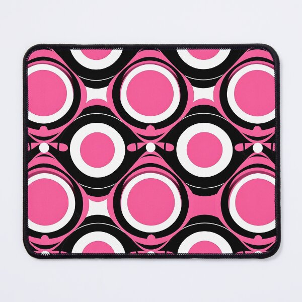 Item preview, Pink and Black Lines Swirls Abstract Pattern  designed and sold by palaco210.