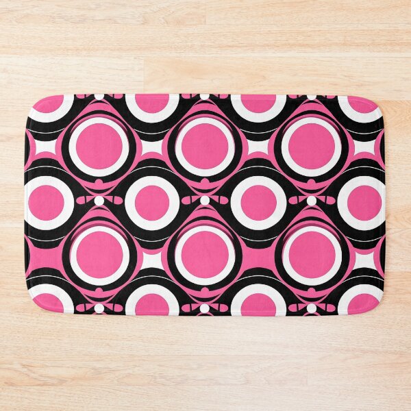 Item preview, Pink and Black Lines Swirls Abstract Pattern  designed and sold by palaco210.