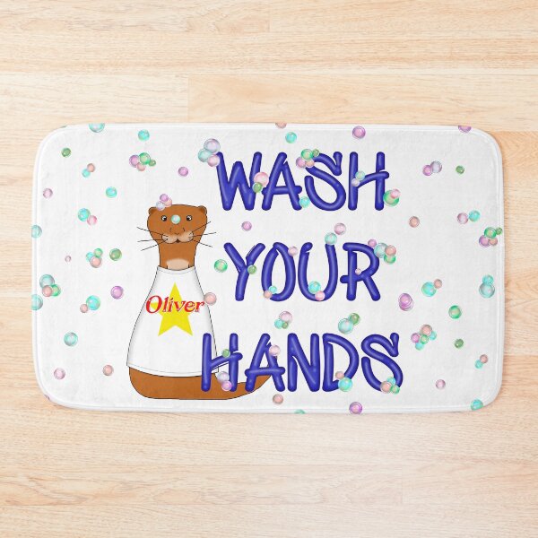 Item preview, Wash Your Hands Oliver The Otter designed and sold by OliverTheOtter.