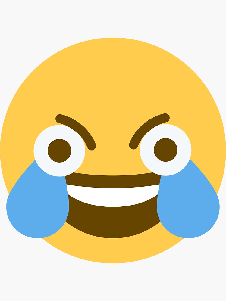 Pegatina «Emoji riendo enojado» de tylorova | Redbubble