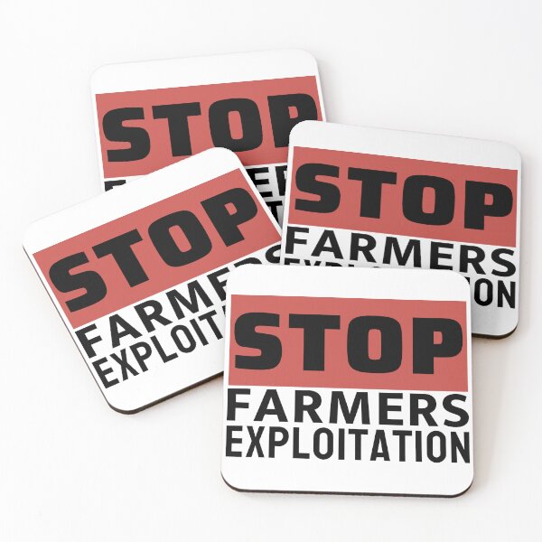 Item preview, Stop Farmers Exploitation - Farmers Protest  designed and sold by ViewerEqualsPhoton.