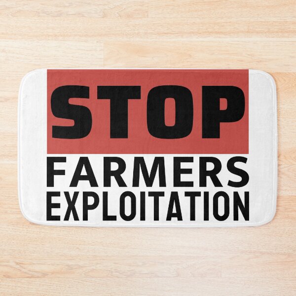 Item preview, Stop Farmers Exploitation - Farmers Protest  designed and sold by ViewerEqualsPhoton.