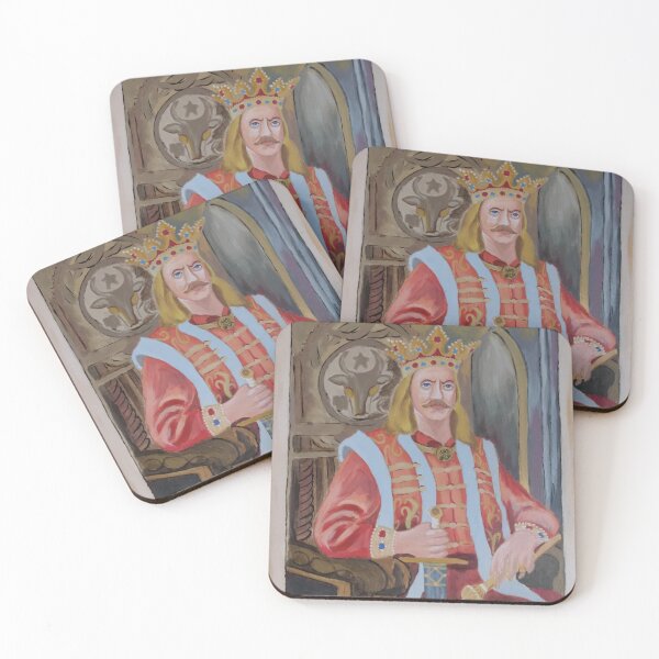 Item preview, Stephen the Great, Prince of Moldavia - Orthodox Ruler - Acrylic Painting designed and sold by SeraphimDesigns.