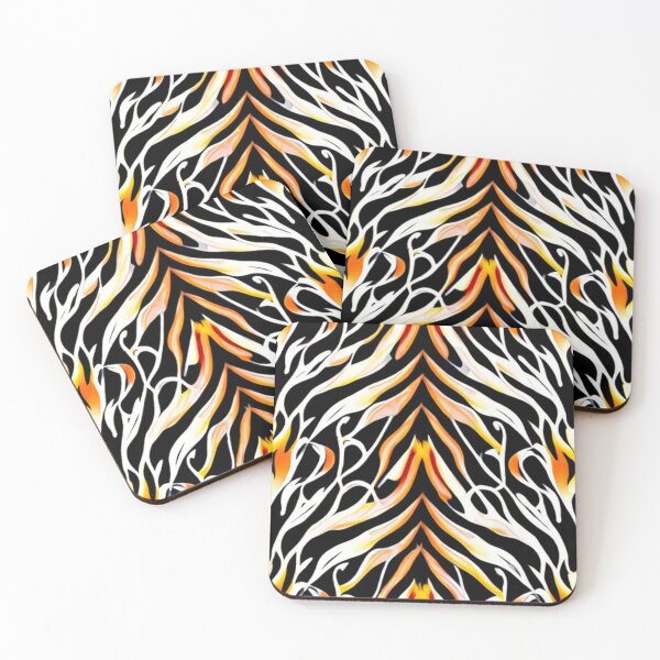Item preview, Abstract Flames on Black designed and sold by calibrit.