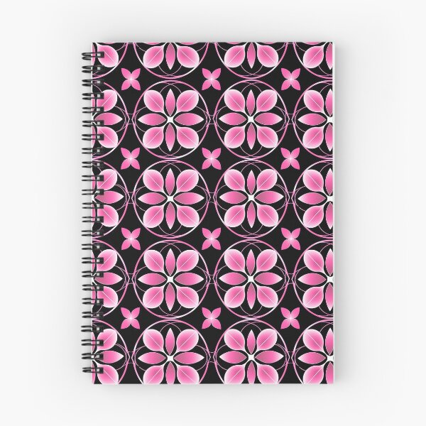 Item preview, Pink and Black flower shape Abstract Pattern  designed and sold by palaco210.
