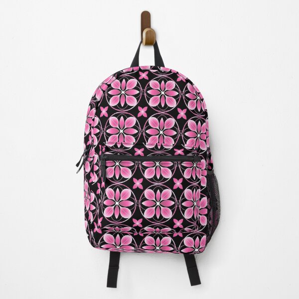 Item preview, Pink and Black flower shape Abstract Pattern  designed and sold by palaco210.