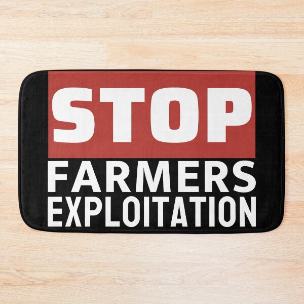 Item preview, Stop Farmers Exploitation - Farmers Protest  designed and sold by ViewerEqualsPhoton.