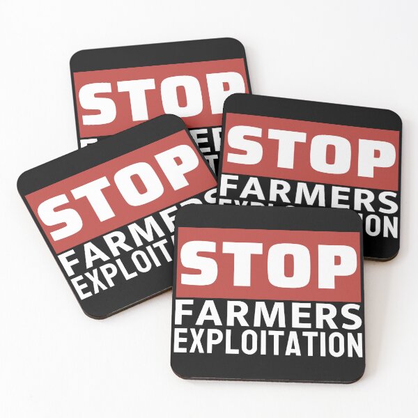 Item preview, Stop Farmers Exploitation - Farmers Protest  designed and sold by ViewerEqualsPhoton.