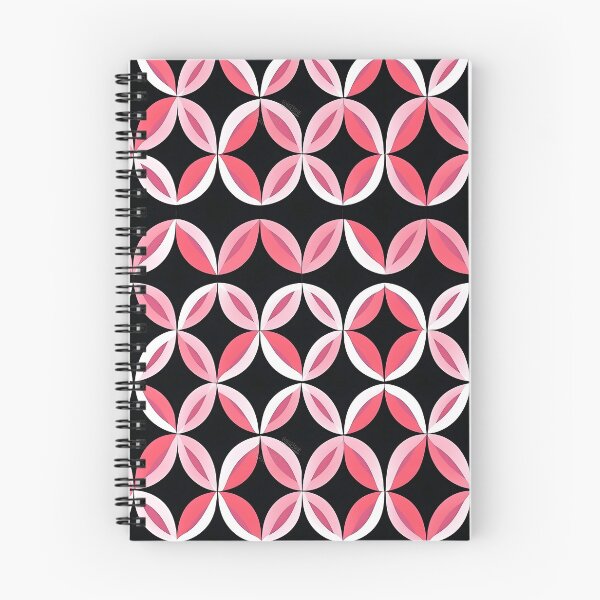Item preview, Pink and Black Shapes Abstract Pattern  designed and sold by palaco210.