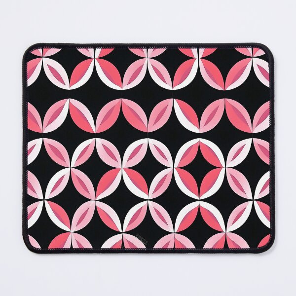 Item preview, Pink and Black Shapes Abstract Pattern  designed and sold by palaco210.