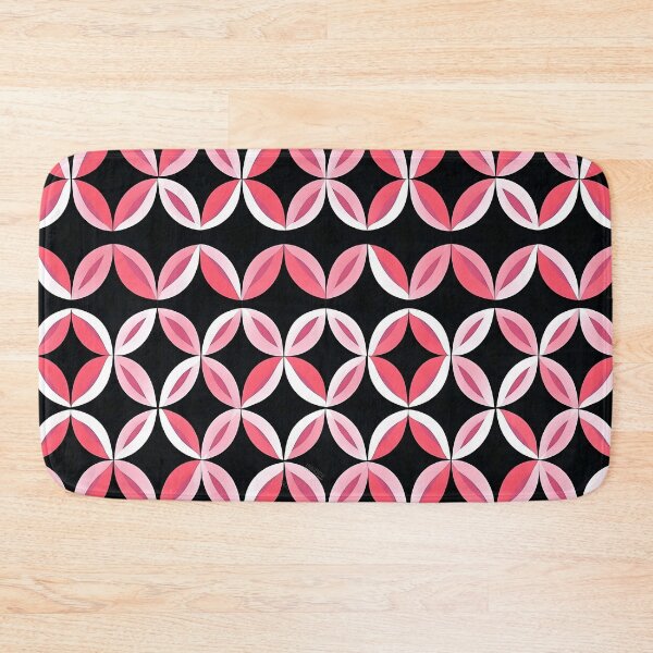 Item preview, Pink and Black Shapes Abstract Pattern  designed and sold by palaco210.