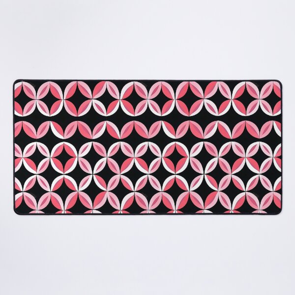 Item preview, Pink and Black Shapes Abstract Pattern  designed and sold by palaco210.