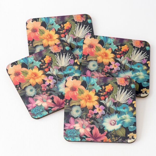 Item preview, Tropical Summer Flower Pattern 3 designed and sold by EpicFoxArt.
