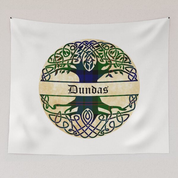 Item preview, Dundas Tree of Life Clan Scottish Surname tartan designed and sold by BagTown Clans.