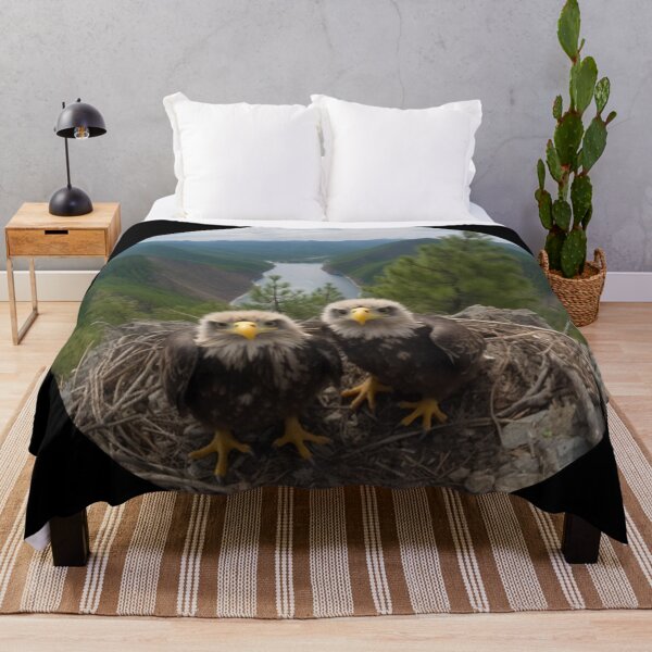 Item preview, Nature's Marvels: Snapshot Aesthetic of Little Bald Eagle Chicks in National Park Splendor designed and sold by luvablelifeform.