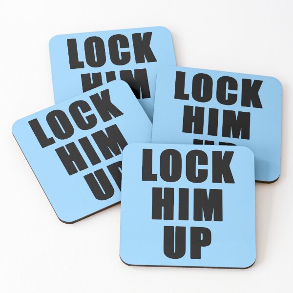 Item preview, LOCK HIM UP LOCK TRUMP UP designed and sold by LoveAndDefiance.