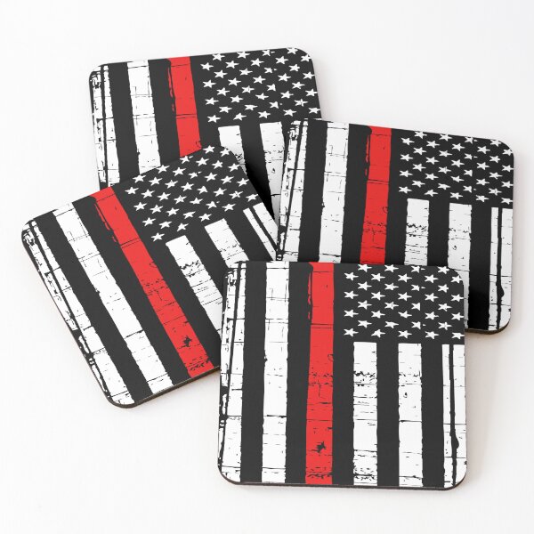 Item preview, Thin Red Line American Flag designed and sold by MyKinsDoodles.