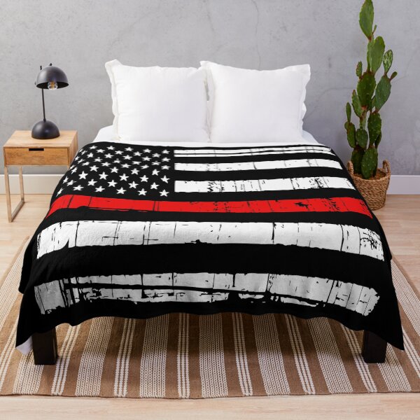 Item preview, Thin Red Line American Flag designed and sold by MyKinsDoodles.