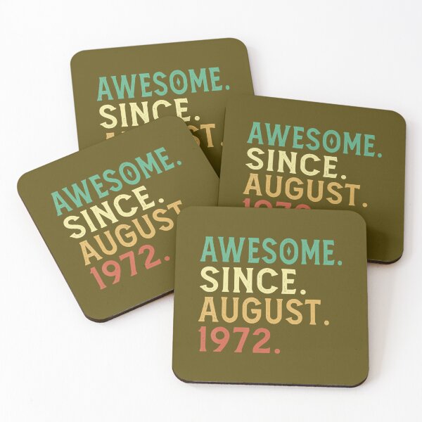 Item preview, 50 Year Old 	 Awesome Since August 1972 50th Birthday 	 DM49465	 designed and sold by hswoxxajcr55.