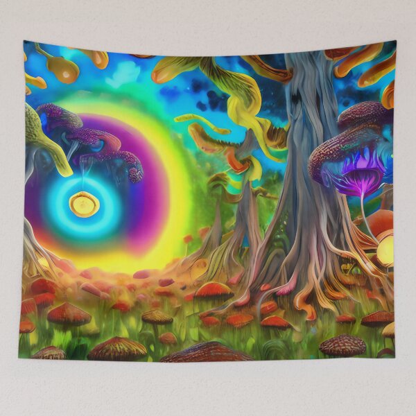 Item preview, Magical Mushroom Forest designed and sold by AwesomePsychArt.