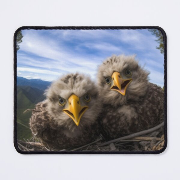 Item preview, Nature's Marvels: Snapshot Aesthetic of Little Bald Eagle Chicks in National Park Splendor designed and sold by luvablelifeform.
