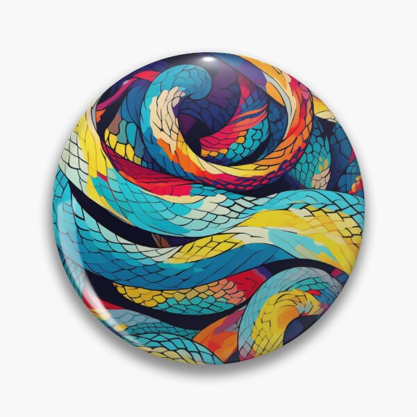 Item preview, Colorful snake abstract  designed and sold by JohnPsyche.