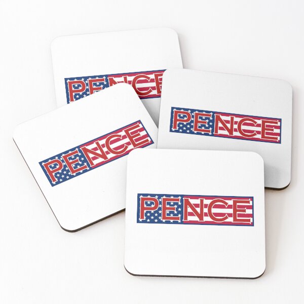 Item preview, Mike Pence over Colorful American Flag designed and sold by TinyStarAmerica.