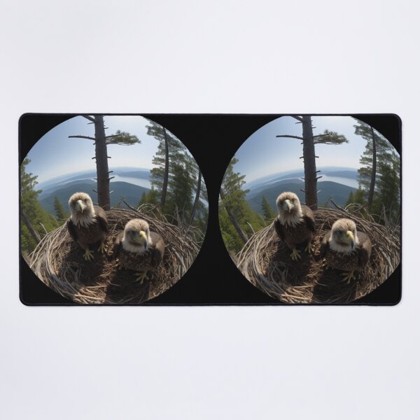Item preview, Nature's Marvels: Snapshot Aesthetic of Little Bald Eagle Chicks in National Park Splendor designed and sold by luvablelifeform.