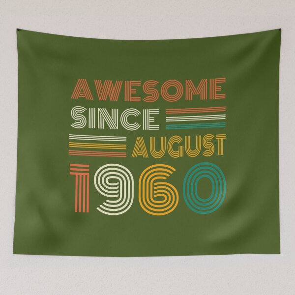 Item preview, 61st Birthday Awesome Since August 1960 61 Year Old 	 DM81364	 designed and sold by xqfepeoszyz23.