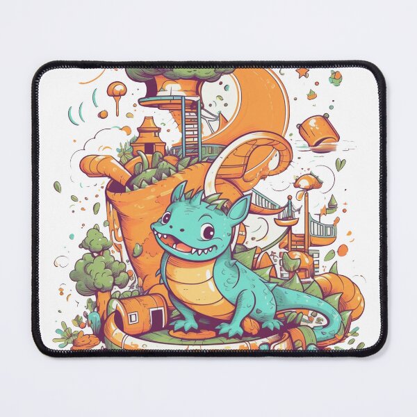 Item preview, Dragons Adventure Playground Tee - Bearded Dragon Themed designed and sold by DooodleGod.
