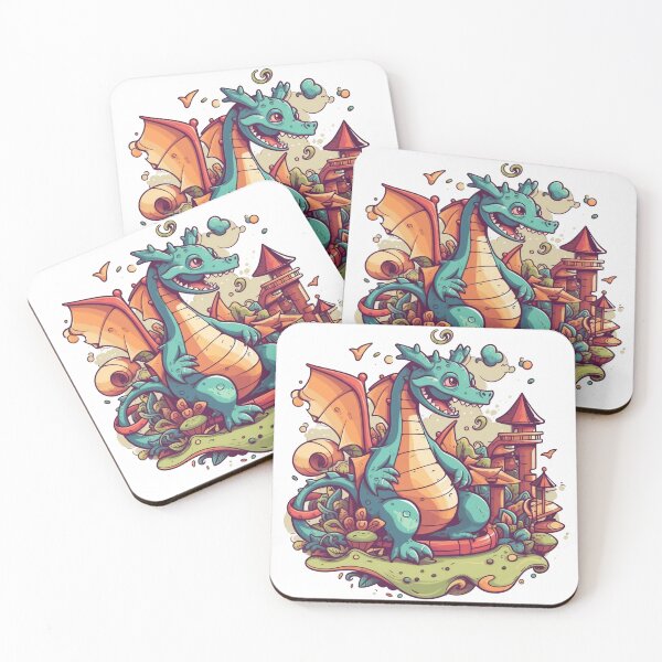 Item preview, Dragon Designs: Adventurous Playground Artwork brimming with Colorful & Unique Creations designed and sold by DooodleGod.
