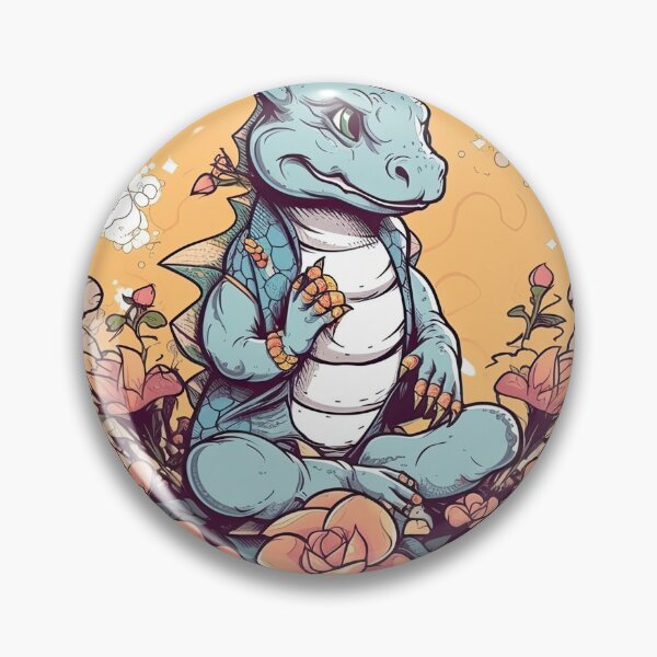 Item preview, Dragon's Tranquil Zen Flower Meditation Cushion for Yoga Practice & Inner Peace designed and sold by DooodleGod.