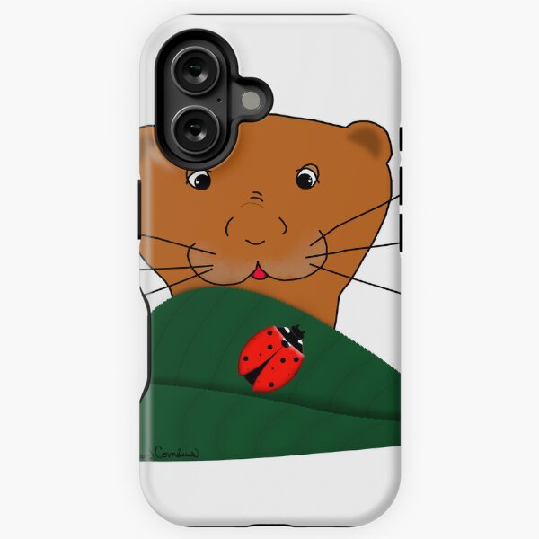 Vista previa del artículo con la obra «Oliver la nutria estudia una mariquita», diseñado y vendido por OliverTheOtter.