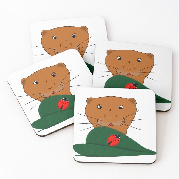 Item preview, Oliver la nutria estudia una mariquita designed and sold by OliverTheOtter.