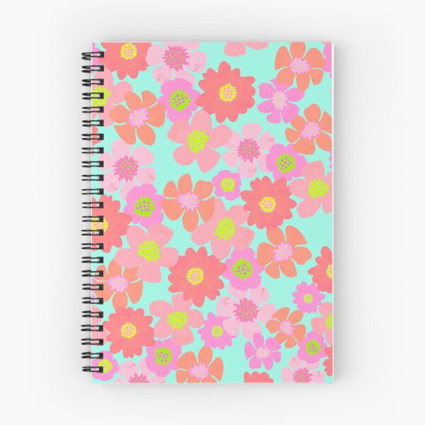Item preview, Warm Flower Power on Aqua designed and sold by springstdesign.
