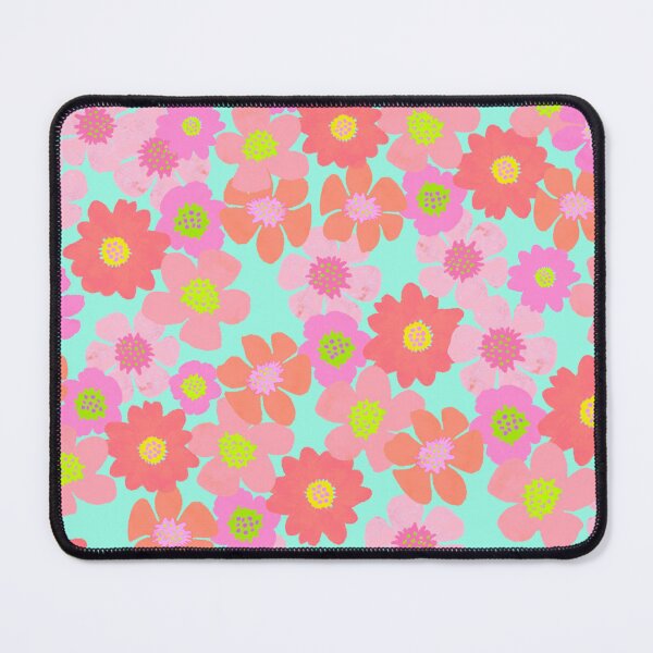 Item preview, Warm Flower Power on Aqua designed and sold by springstdesign.