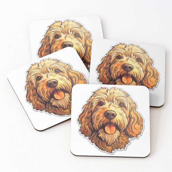 Item preview, Doodle Delight - Cute Goldendoodle Artwork designed and sold by InTrendSick.