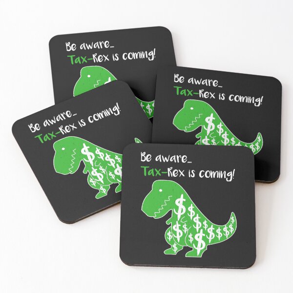 Artikelvorschau, Tax Rex kommt. Lustiger TRex-Steuersaison-Buchhalter entworfen und verkauft von BlickAkeem.
